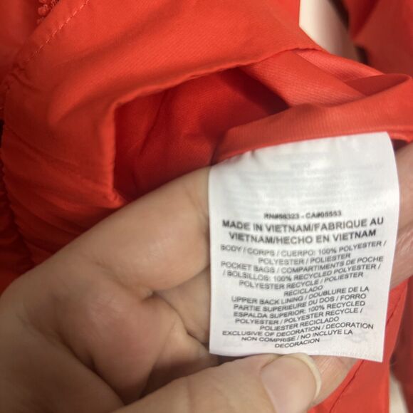 Nike Women’s Windbreaker Jacket Medium Color Blocked Retro Hooded Full Zip - Picture 8 of 9